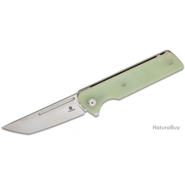 Couteau Tenable Anomaly Jade Manche G10 Lame Tanto Acier Nitro-V SW IKBS Linerlock Clip T2038T4