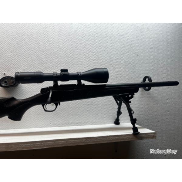 Pack carabine  verrou Bergara BMR Carbon 17HMR + lunette + bi-pied