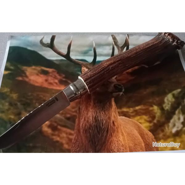 Couteau de poche pliant Opinel bois de cerf