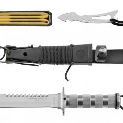 Couteau de survie combat King II Inox