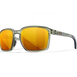 LUNETTES ALFA CAPTIVATE POLARIZED BRONZE MIRROR / GLOSS CRYSTAL LIGHT OLIVE FRAME (AC6ALF04)