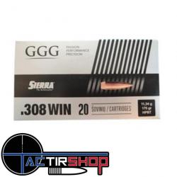 Munition GGG 308 175 Gr Sierra HPBT Match King par 20