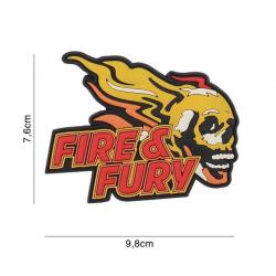 Patch 3D PVC Fire & Fury (101 Inc)