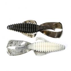 Leurre souple Glide Seeker Wobblers Swimbait 76 mm 120 mm - BLACK WHITE / 2 pcs-120mm-15.5g