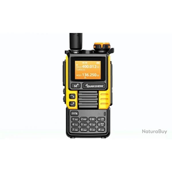 Talkie-Walkie Quansheng UV-K6 (Jaune) - LIVRAISON GRATUITE