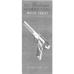 2 notices pistolet COLT WOODSMAN MATCH TARGET en ANGLAIS (envoi par mail)-VENDU PAR JEPERCUTE(m2180)