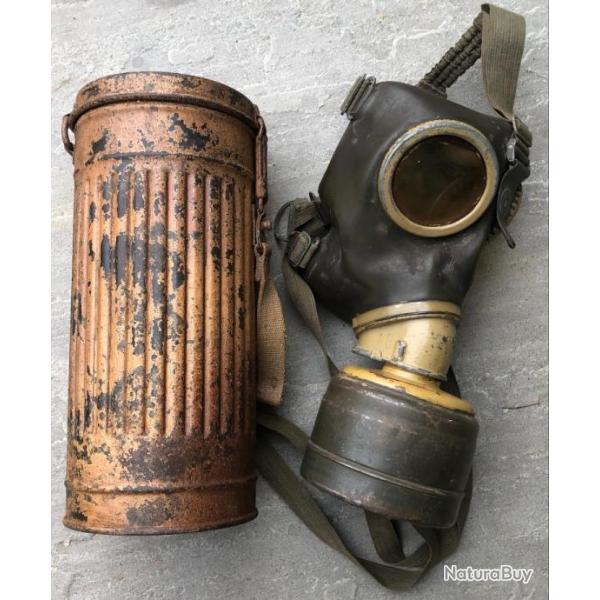 masque  gaz allemand WW2 DAK