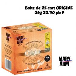 Boite de 100 cartouches ORIGINE 26g 20/70 pb 7 