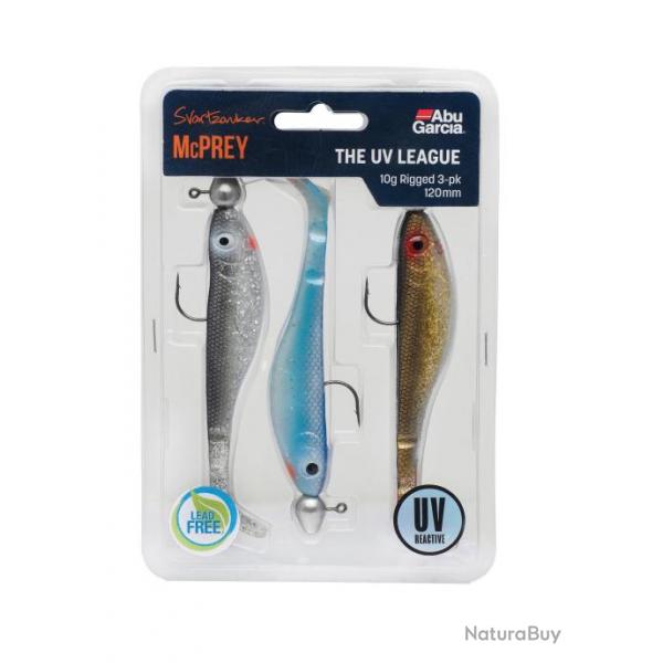 Kit Leurre Souple Abu Garcia Svartzonker McPrey Prerigged 22g 12cm The UV League 3