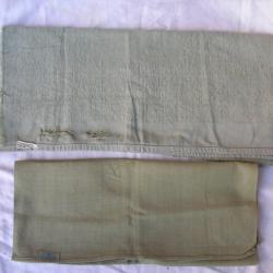 WW2 US LOT DE 2 SERVIETTES DE TOILETTES MILITAIRES CIVILES AMÉRICAINES " CANON ET MOOR " RARE 39/45