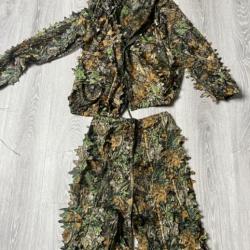 ensemble camouflage filet veste capuche pantalon