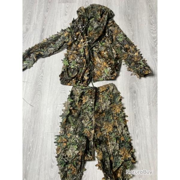 ensemble camouflage filet veste capuche pantalon