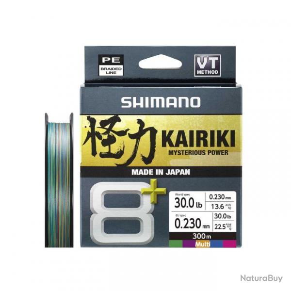 Tresse Shimano Kairiki 8 Plus 300m Multicolore 300m 0,16mm Multicolore 9,8kg