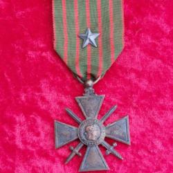 Croix de guerre 14 18 WW1 avec étoile 3