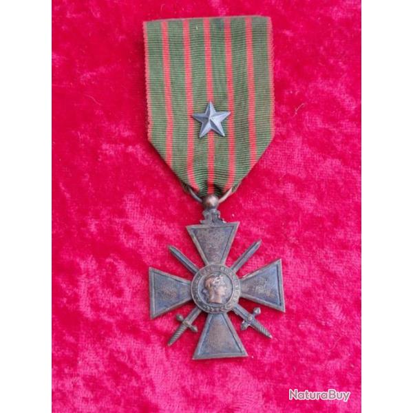 Croix de guerre 14 18 WW1 avec toile 3