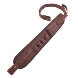 Sangle de transport en cuir pour fusil de chasse Coffee(16 Gauge)