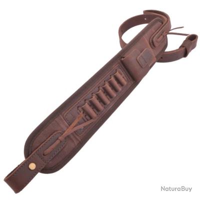 Sangle en cuir pour fusil 2,5 cm vintage solide et épais pour