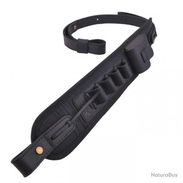 Sangle de transport en cuir pour fusil de chasse Black(16 Gauge) LIVRAISON GRATUITE !!