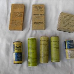 WW2/POSTWAR US LOT DE 8 FUELS TABLETS MILITAIRES AMÉRICAINS DIFFÉRENTS MODÈLES RÉFÉRENCÉS GI