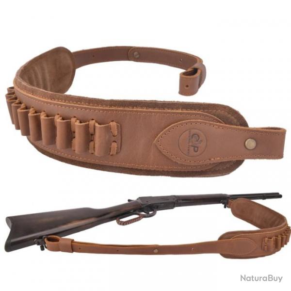 Sangle en cuir pour fusil de chasse Brown(.308 45-70) LIVRAISON GRATUITE !!