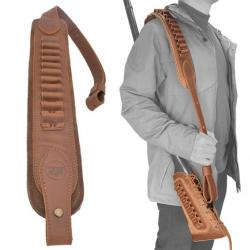 Sangle en cuir pour fusil de chasse Brown(12 Gauge) LIVRAISON GRATUITE !!