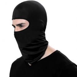 Cagoule Lycra respirant à séchage rapide intégral pour moto masque facial Noir