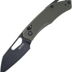 Couteau SRM CUB 261M Green Manche G10 Lame Acier 154CM Ambi-lock Clip SRM261MGP