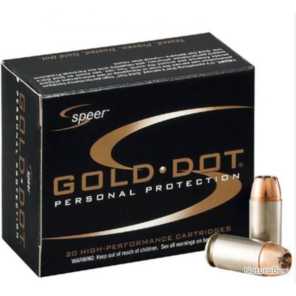 20 munitions SPEER GOLD DOT CALIBRE 32 AUTO