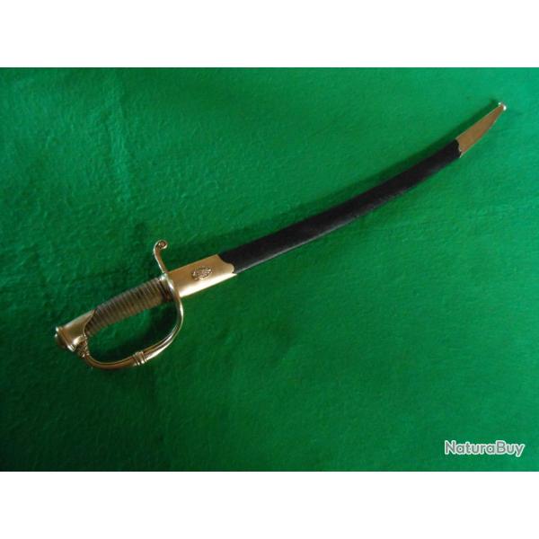 Beau sabre d'infanterie modle 1821 avec fourreau et lame bleuie