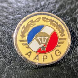 B pin's insigne brevet parachutisme AAPIG association para armée militaire badge Bon Etat - vintage