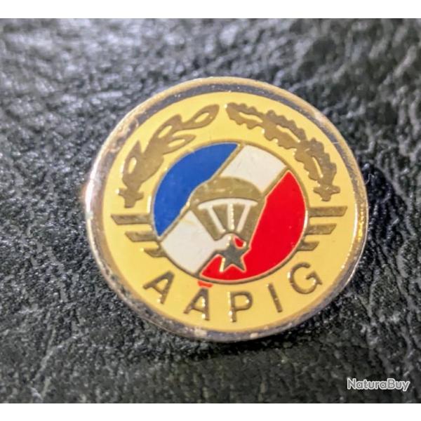 B pin's insigne brevet parachutisme AAPIG association para arme militaire badge Bon Etat - vintage