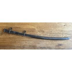 Ancien Fourreau pour sabre d'officier du XVIIIe/XIXe siècle, acier, sabre française