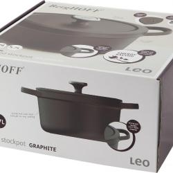 Berghoff - Cocotte avec couvercle Graphite en fonte de fer 26cm