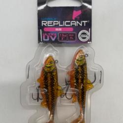 Leurres souples Fox rage replicant wobble goldie  7,5cm