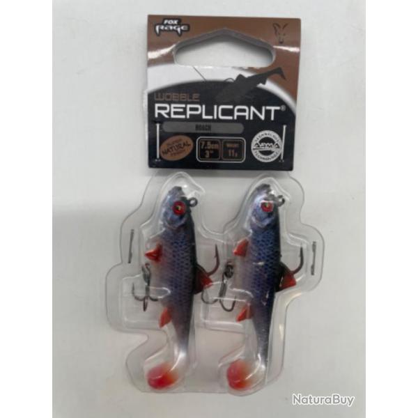 Leurres souples Fox rage replicant wobble roach 7,5cm