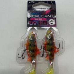 Leurres souples Fox rage replicant wobble bright perch 7,5cm