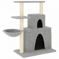 Arbre à chat meuble tour grimper jouet grattage grattoir escalade plateforme avec griffoirs en sisa