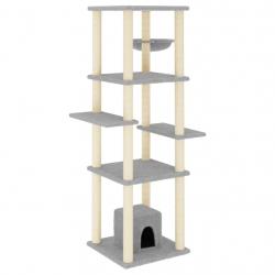 Arbre à chat meuble tour grimper jouet grattage grattoir escalade plateforme avec griffoirs en sisa