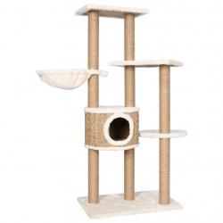 Arbre à chat meuble tour grimper jouet grattage grattoir escalade plateforme avec griffoirs 126 cm