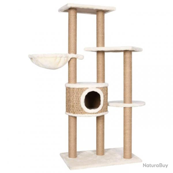 Arbre  chat meuble tour grimper jouet grattage grattoir escalade plateforme avec griffoirs 126 cm