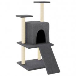 Arbre à chat meuble tour grimper jouet grattage grattoir escalade plateforme avec griffoirs en sisa