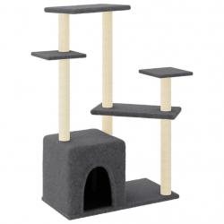 Arbre à chat meuble tour grimper jouet grattage grattoir escalade plateforme avec griffoirs en sisa
