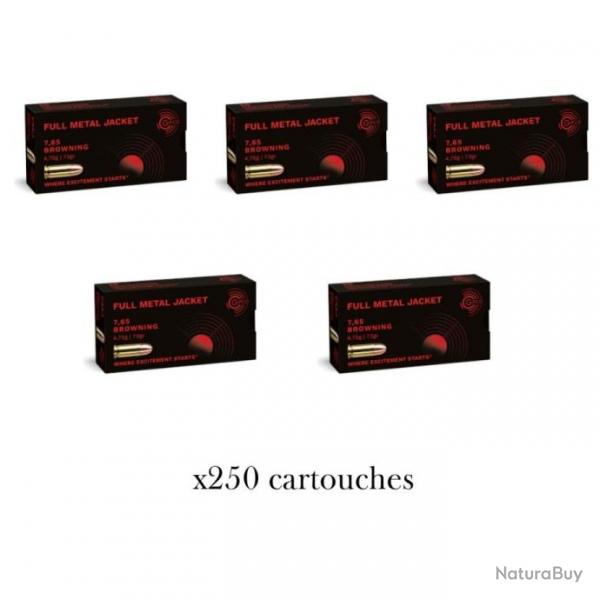 Munitions GECO cal.7.65mm .32acp fmj 4.75g 73gr par 250