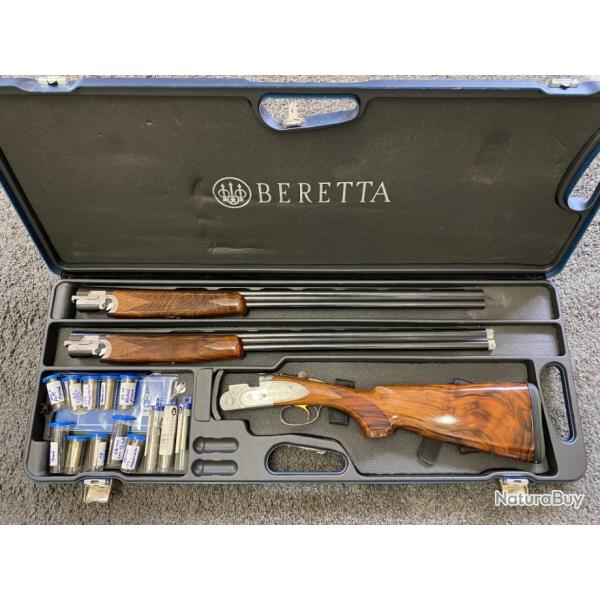 Combo Fusil BERETTA 687 EELL Calibre 20/76 et Calibre 28/70 Diamond Pigeon (Trs bon tat)