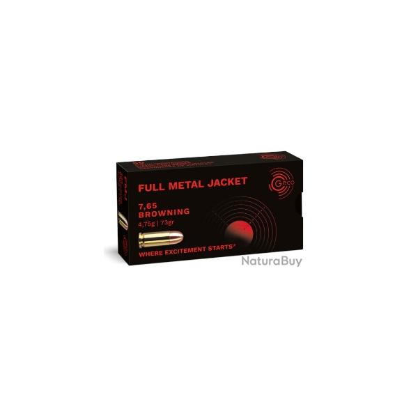 Munitions GECO cal.7.65mm .32acp fmj 4.75g 73gr par 50