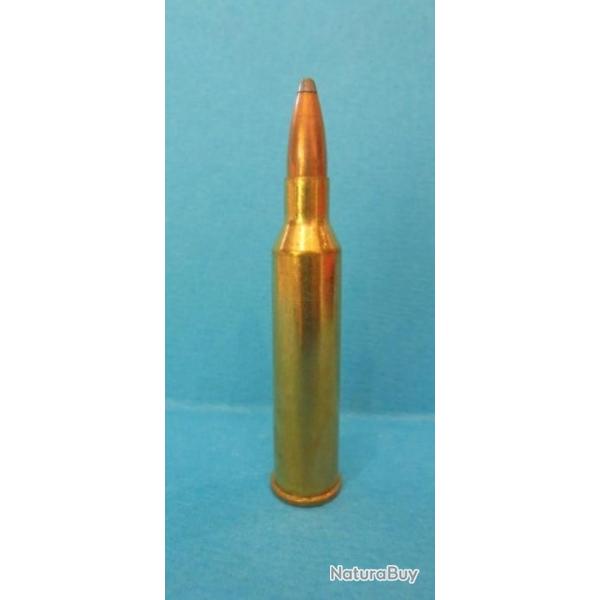 UNE !!!  Cartouche cal. 225 WINCHESTER PEU CONNU