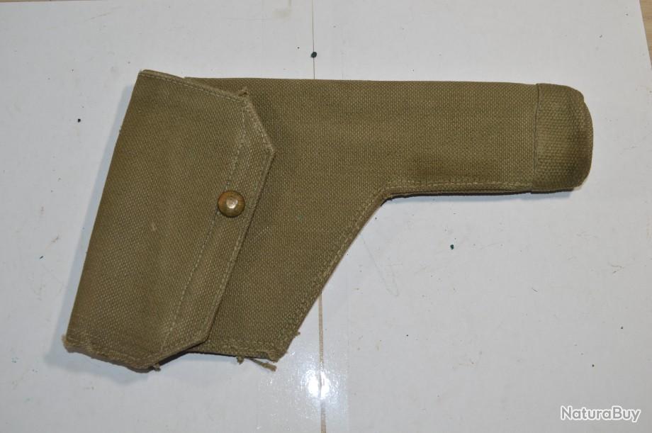 Étui En Cuir Pour Revolver Webley .455 – Reproduction – Marron Foncé – Neuf