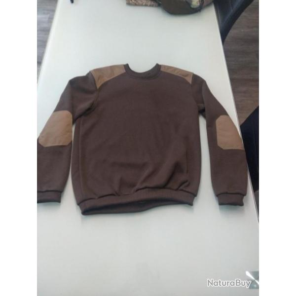 SOLOGNAC PULL 500 MARRON