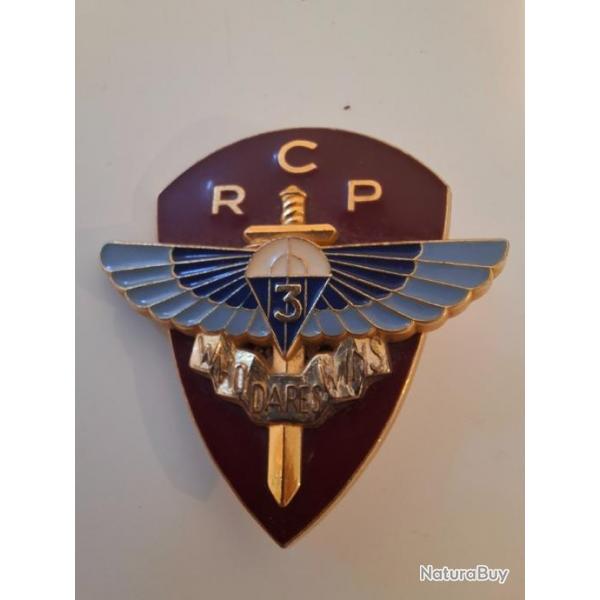 Insigne 3 Rgiment Chasseurs ParachutistesY . Delsart