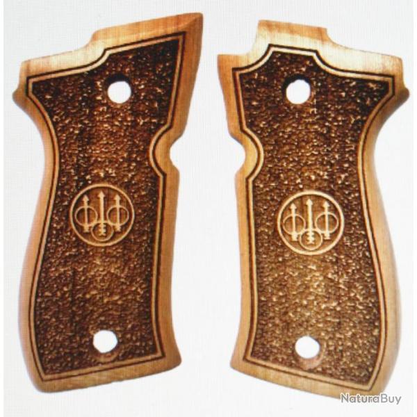 PLaquettes de crosse Bois Neuves  pour BERETTA 81FS-84FS-85FS